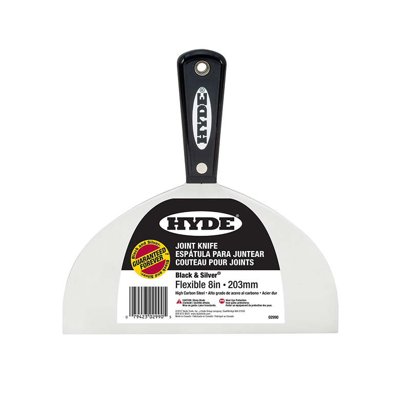 Hyde Black & Silver Putty/Joint Knife 32mm - 200mm Range