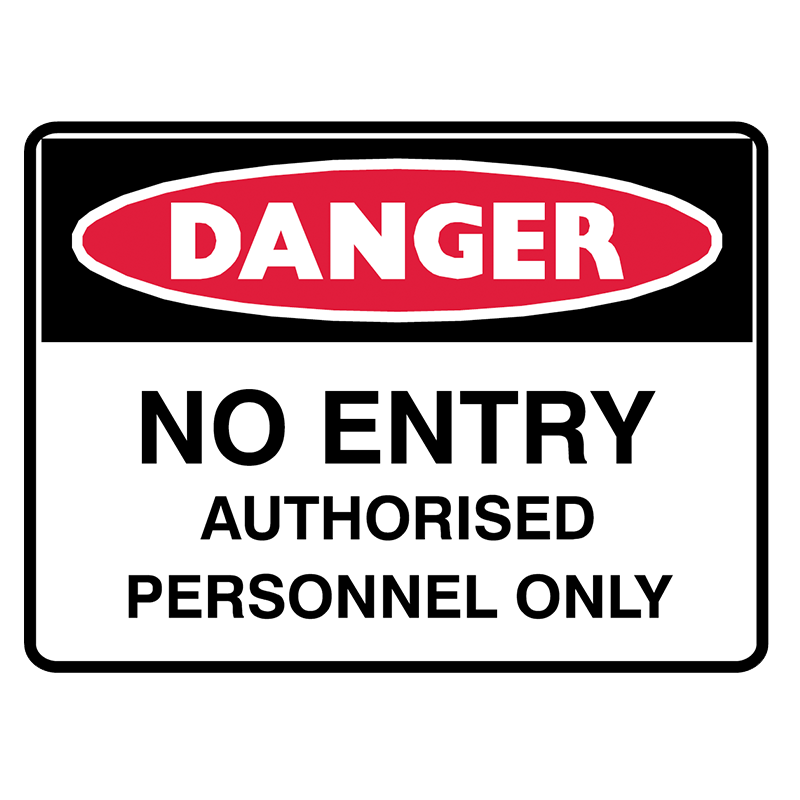Brady Danger Sign Range: No Entry