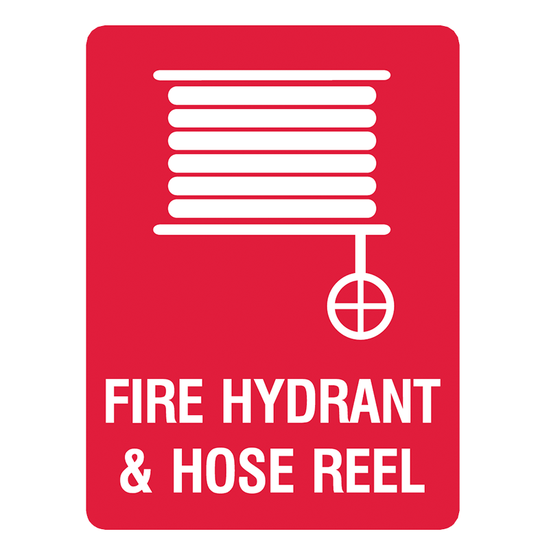 Brady Fire Equipment Signs: Fire Hydrant & Hose Reel
