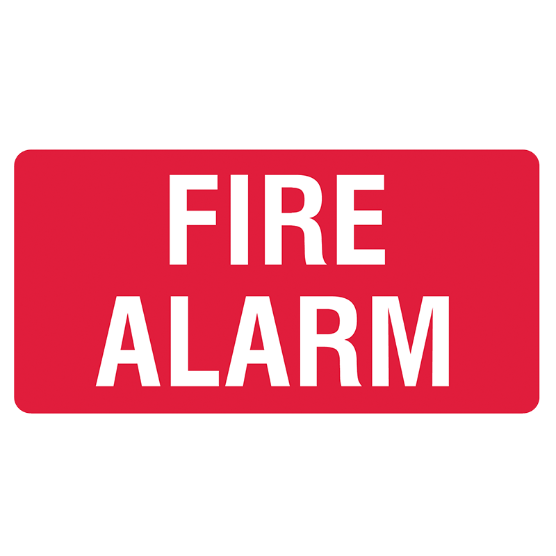 Brady Fire Equipment Signs: Fire Alarm Horizontal