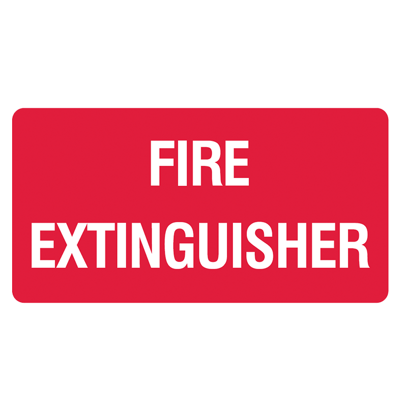 Brady Fire Equipment Signs: Fire Extinguisher (Landscape)