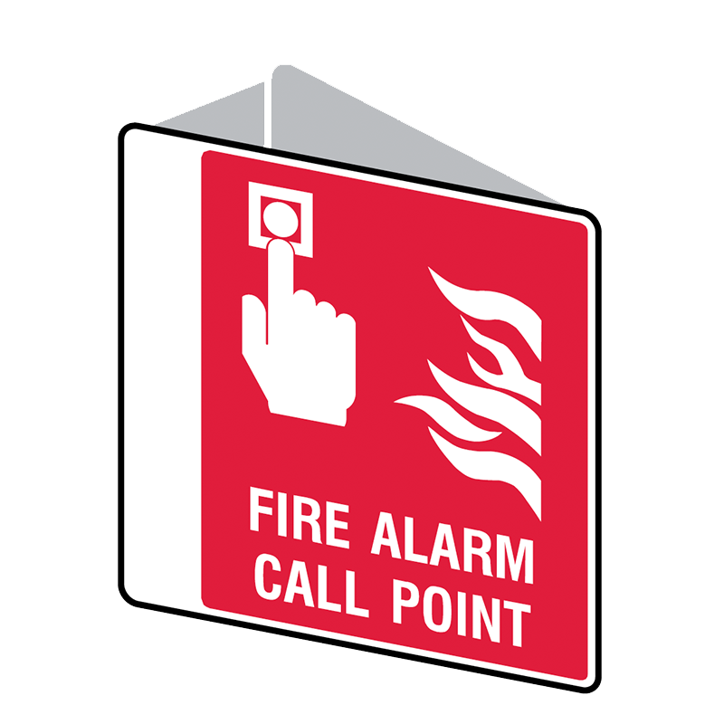 Brady Fire Equipment Signs: Fire Alarm Call Point (Double Sided)