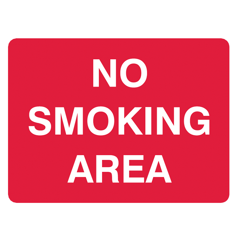 Brady General Prohibition Sign: No Smoking Area