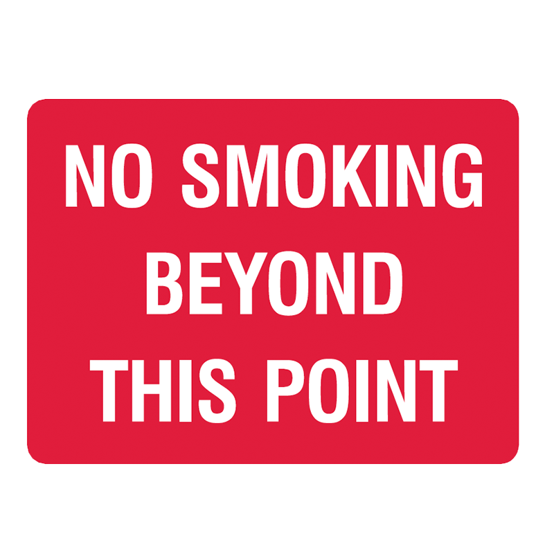 Brady General Prohibition Sign: No Smoking Beyond This Point