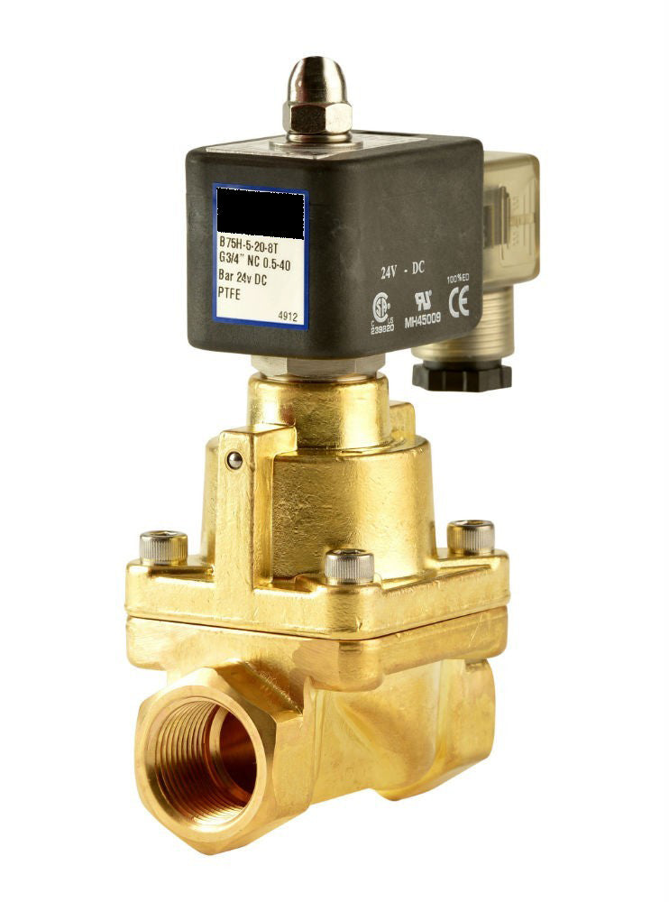 GO Solenoid Valve 1/2" to 2" B75H High Pressure 40 Bar Normally Closed Range