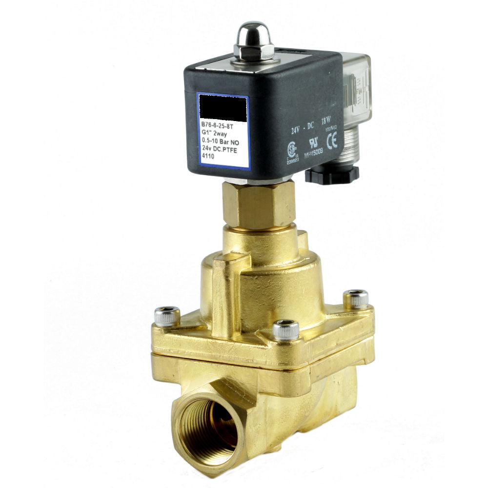 GO Solenoid Valve 1/2" to 2" B76 Steam and High Temperature Normally Open Range
