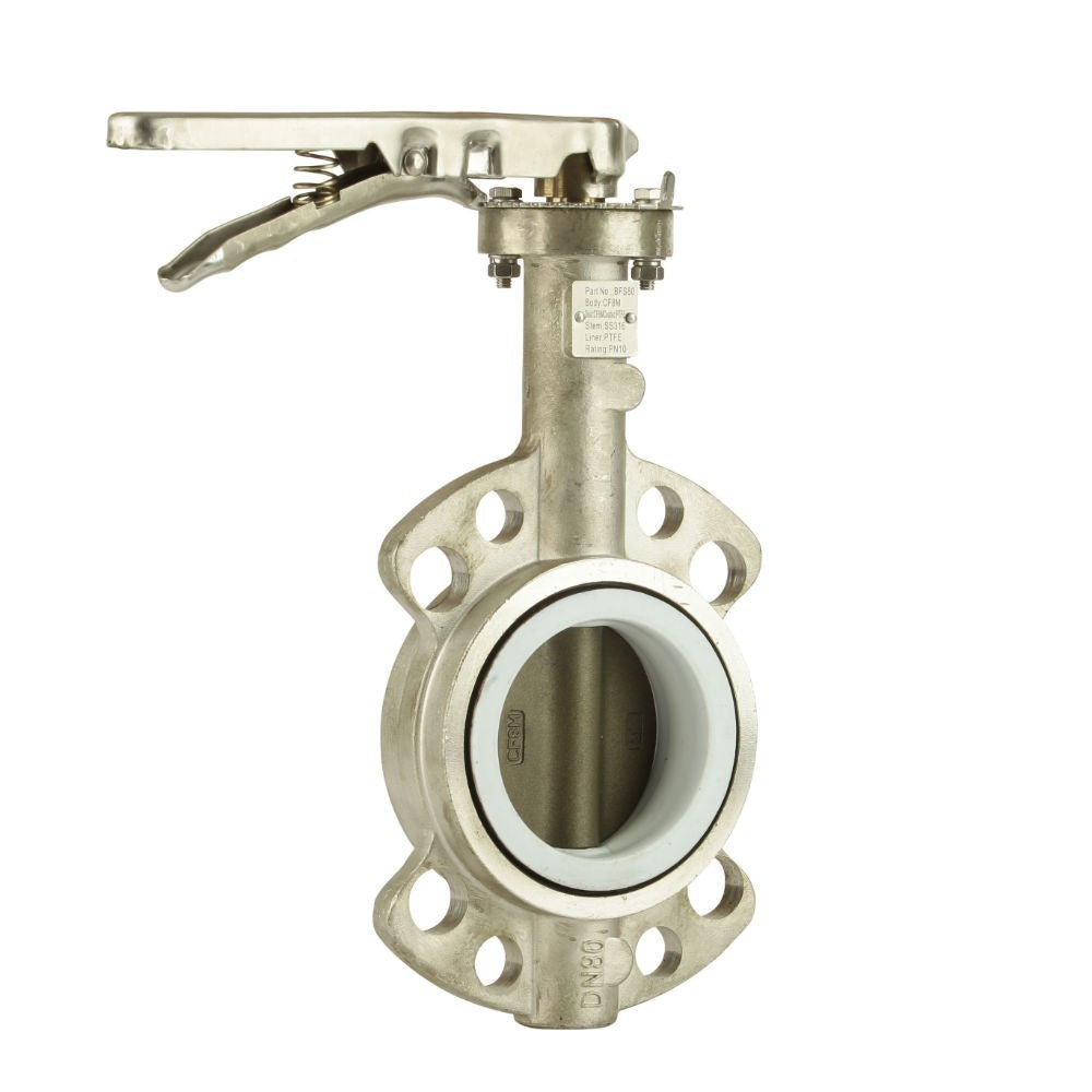 GO Butterfly Valve Manual 316 SS Body PTFE Coated 316 SS Disc PTFE Coated EPDM Liner 2