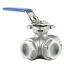 GO Ball Valve 316 Stainless 3 Way 1/4