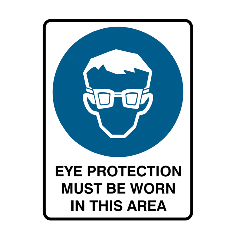 Brady Mandatory Sign Eye Protection Must be Worn In This Area
