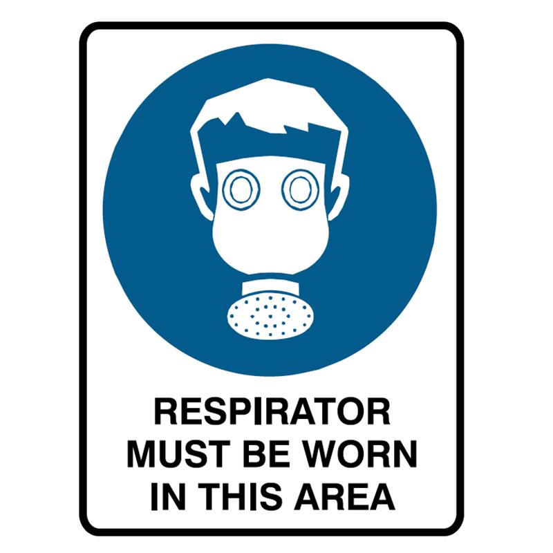 Brady Mandatory Signs Respirator Must Be Worn In This Area