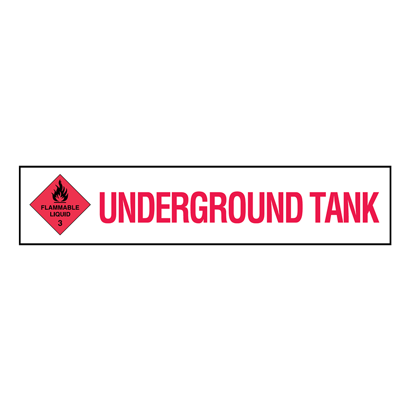 Brady Emergency Information Sign - Underground Tank Class 3 833621