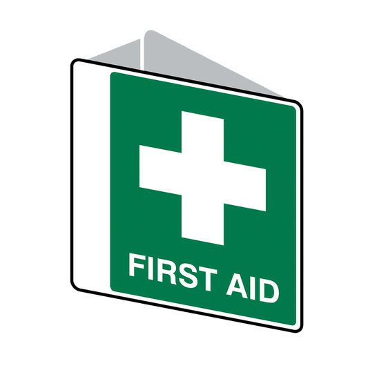 Brady First Aid Sign 2 Way First Aid
