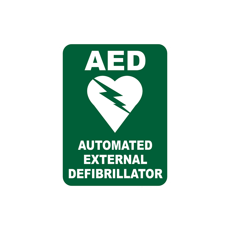 Brady Emergency Information Sign: AED
