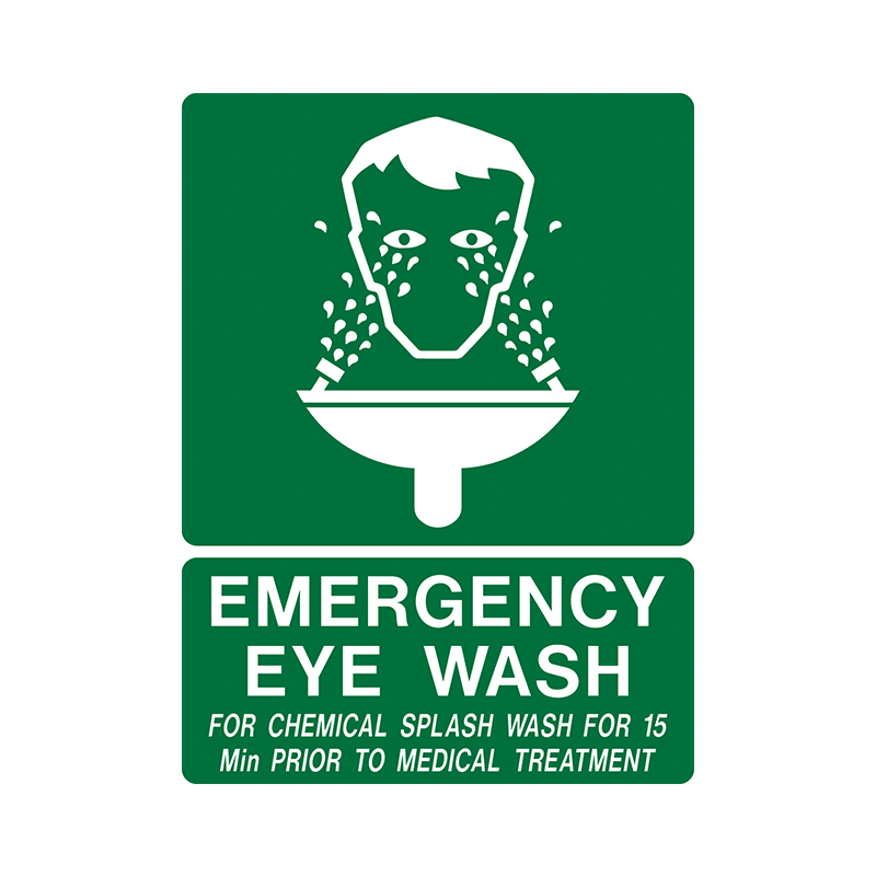 Brady Emergency Information Sign: Emergency Eye Wash
