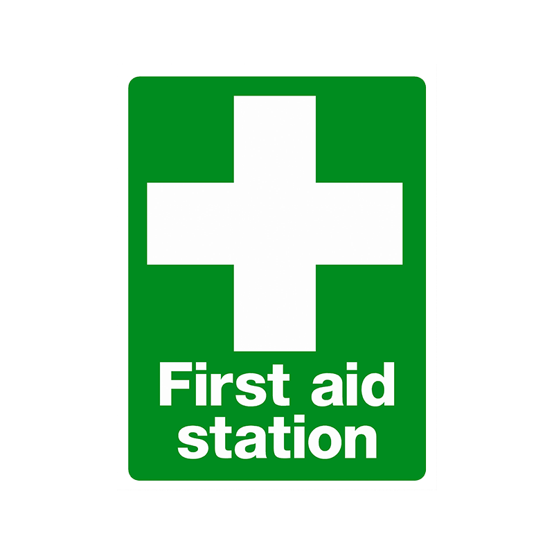 Brady First Aid Sign Range First Aid Station
