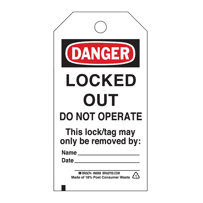 Brady Lockout Tag - Locked Out