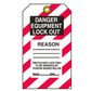 Brady Lockout Tag 848751 Danger Equipment Lockout Reason