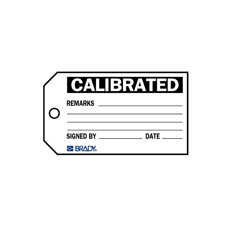 Brady Material Control Tag Calibrated 76158