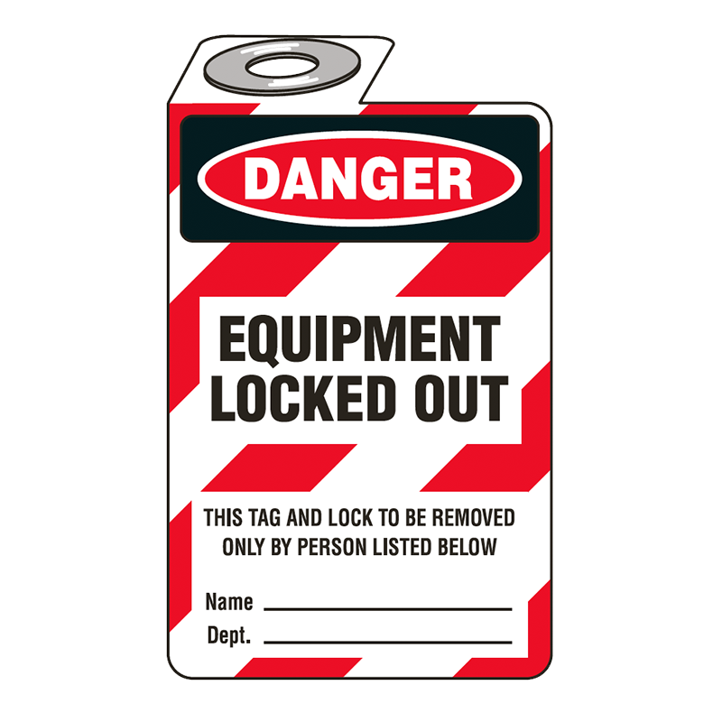 Brady Padlock Tag 852769 Equipment Locked Out