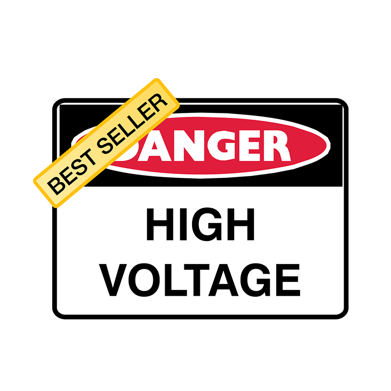 Brady Plastic Encapsulated Toughwash® Sign Range High Voltage