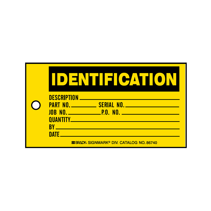 Brady Production Status Tag Identification 86740