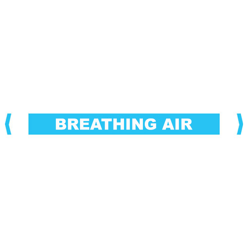 Brady Self Sticking Vinyl Pipe Marker Range - Breathing Air