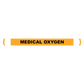 Brady Self Sticking Vinyl Pipe Marker Range - Medical Oxygen