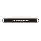 Brady Self Sticking Vinyl Pipe Marker Range - Trade Waste