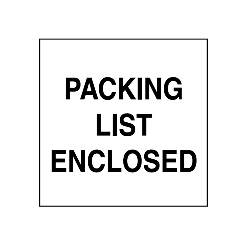 Brady Shipping Label Packing List Enclosed 100x100 500 per Roll 834432