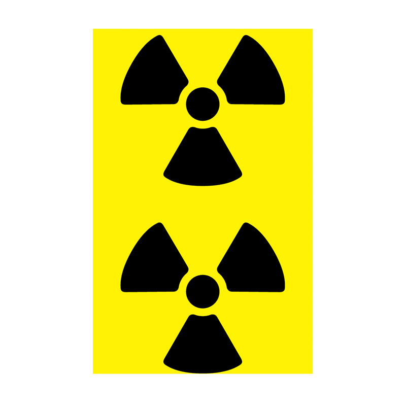 Brady Supplementary Pipe Marker Range - Radioactive Hazard
