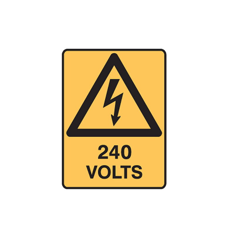 Brady Warning Sign Range 240 Volts