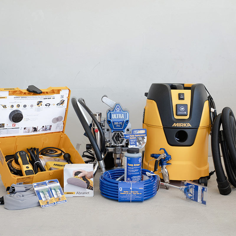 Graco Entry Level Contractor Kit - Graco 395 and Mirka DEROS 2-in-1 kit