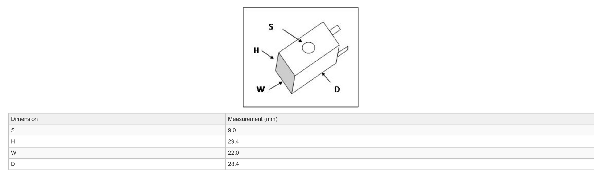 Dimensions - GO Solenoid Valve Coil 9mm 12v DC 4.8 W c/w DIN Plug SC-A1