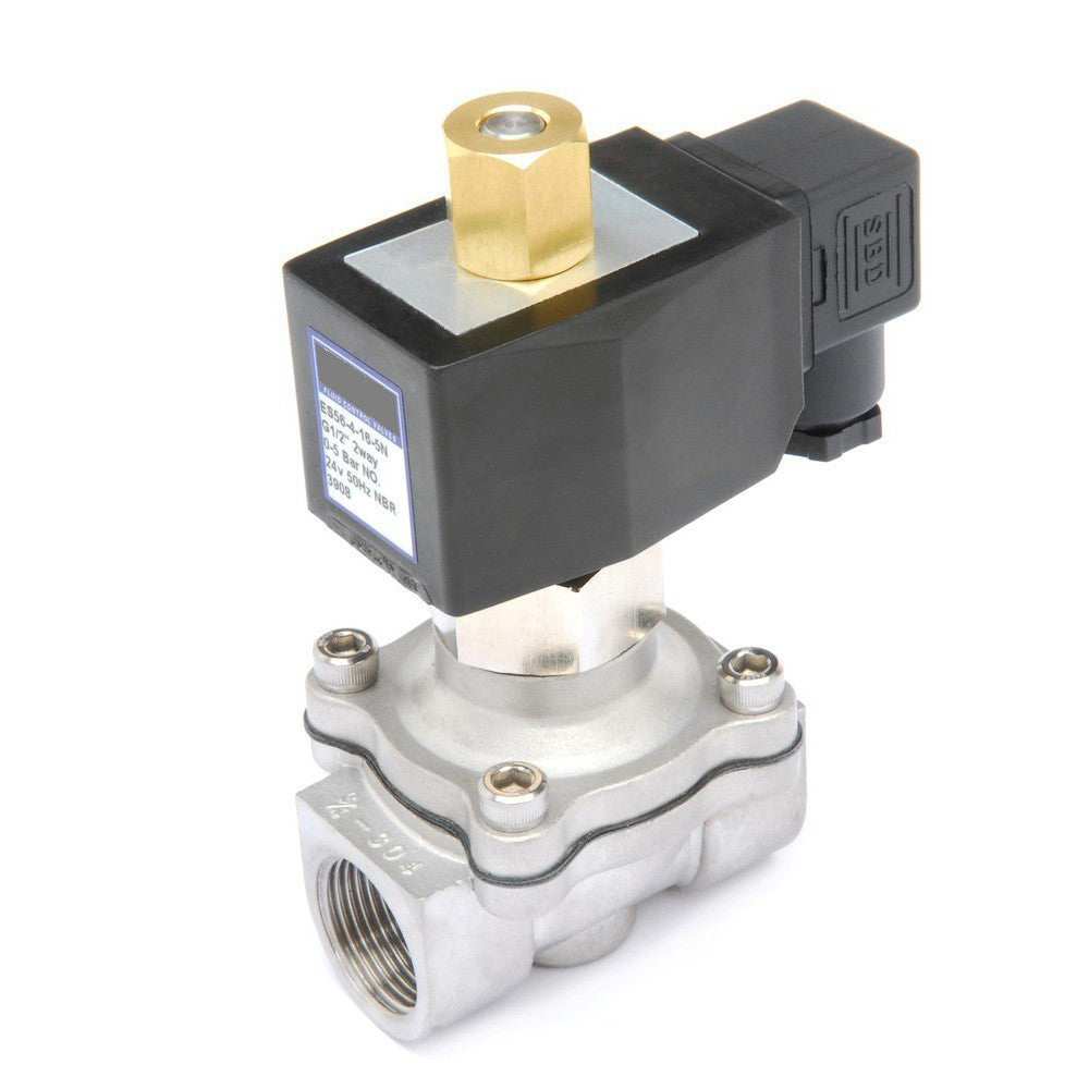 GO Solenoid Valve 3/8" to 1" ES56 Stainless General Purpose Zero Differential Normally Open Range
