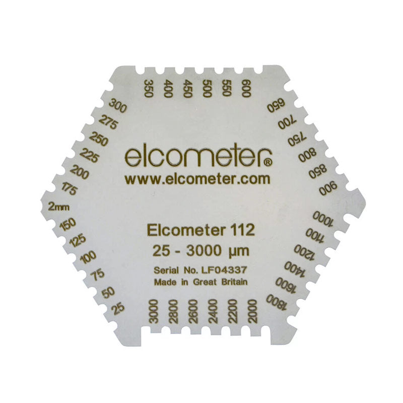 Elcometer 112AL Aluminium Wet Film Comb (Front)
