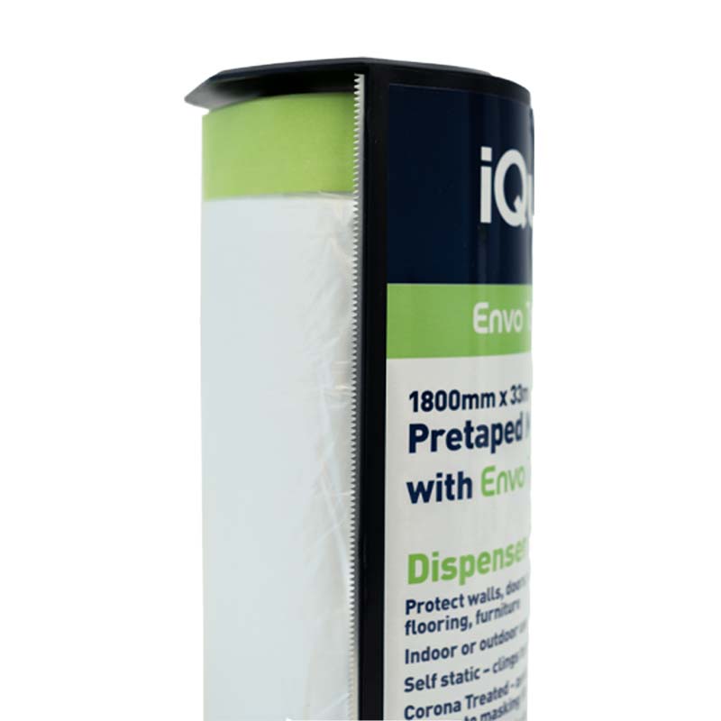 iQuip Pre-taped Masking Film & Dispenser with Envo Tape cutting edge