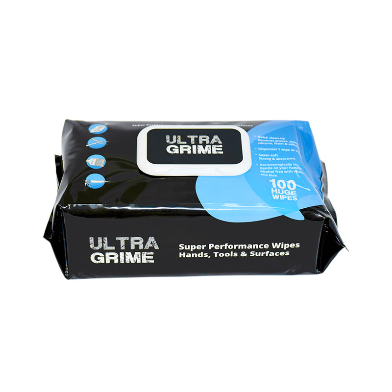 Ultragrime Industrial Wipes - 100 Huge Wipes