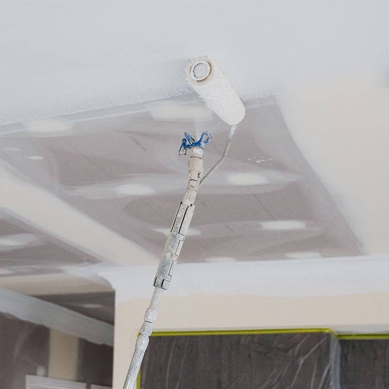 Graco CleanShot Shut-off value spraying ceiling