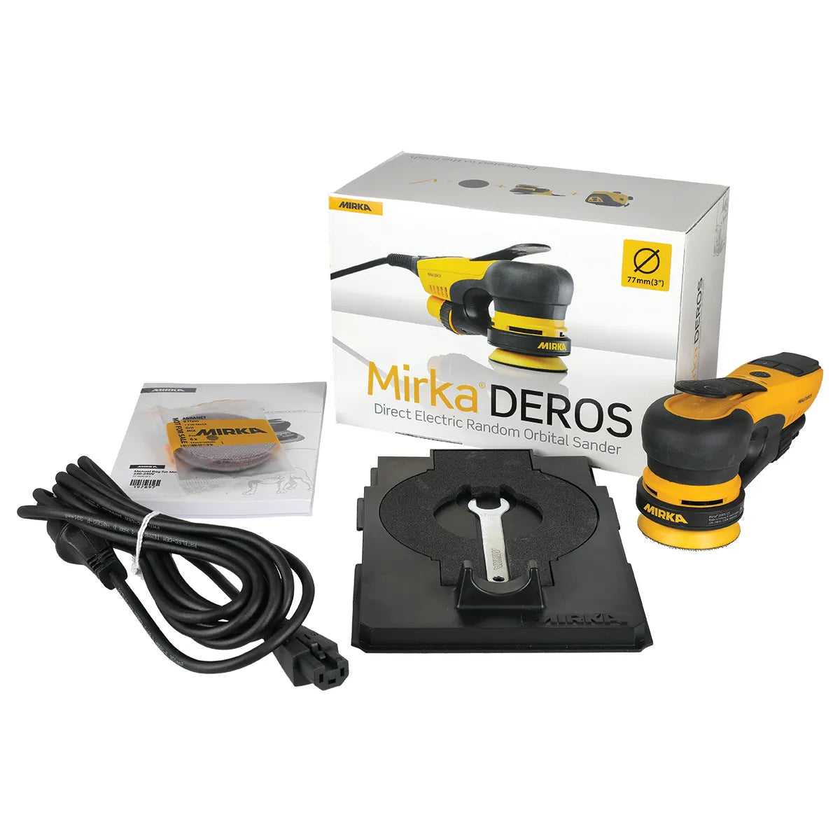 Mirka® DEROS - 77mm Direct Electrical Random Orbital Sander