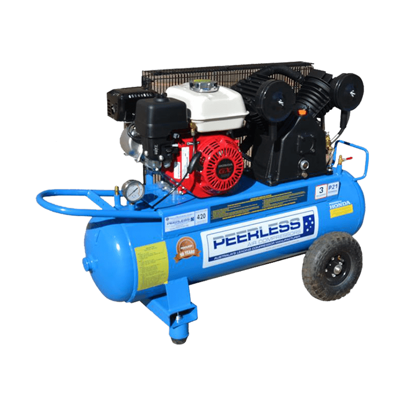 Peerless Air Compressor Petrol P21 420LPM 00560