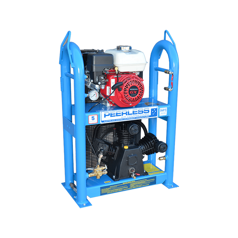 Peerless Air Compressor Petrol Under and Over PHP15 320LPM 00101-UO