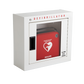 Wall Mounted Case (Alarmed) 869619 - defibrillator shown for illustrative purposes only - cabinet only supplied
