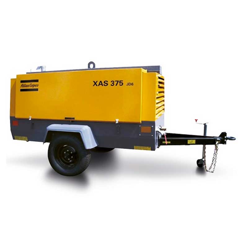 ATLAS COPCO XAS 375 DD6 Air Compressor Portable 392CFM - GO Industrial - XAS375DD6