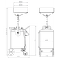 Bahco Waste Oil Drainer Gravity 90 Litre BOD8901