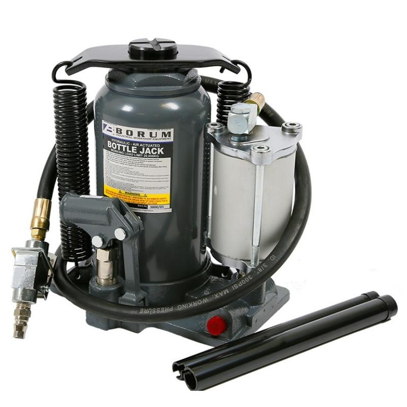 BORUM 20 Tonne Bottle Jack Air/Hydraulic - GO Industrial - BTSJ20TB