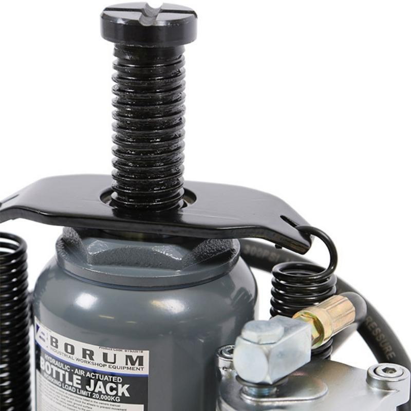 BORUM 20 Tonne Bottle Jack Air/Hydraulic - GO Industrial - BTSJ20TB