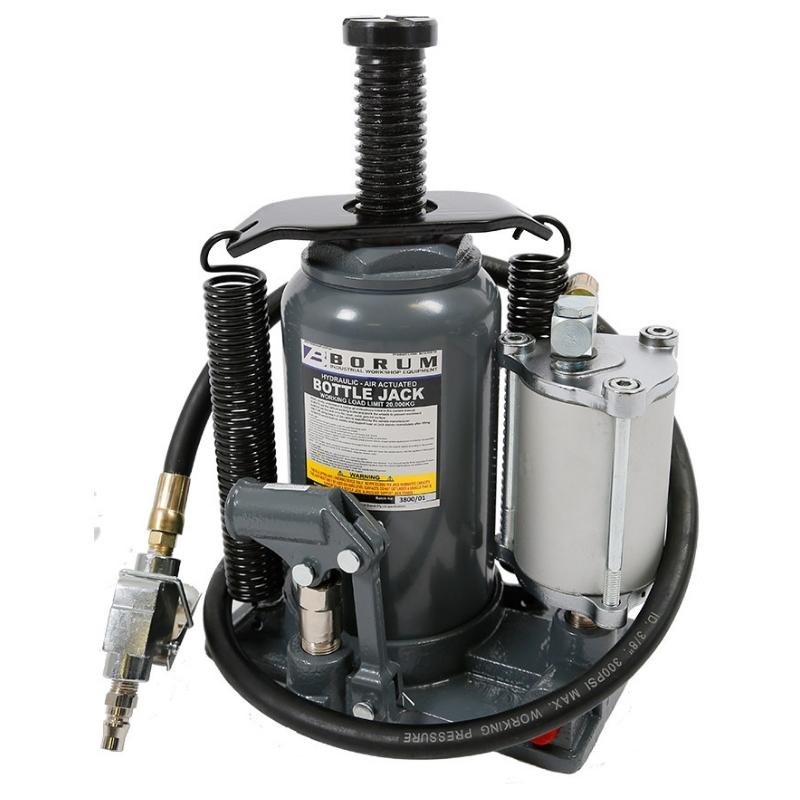 BORUM 20 Tonne Bottle Jack Air/Hydraulic - GO Industrial - BTSJ20TB