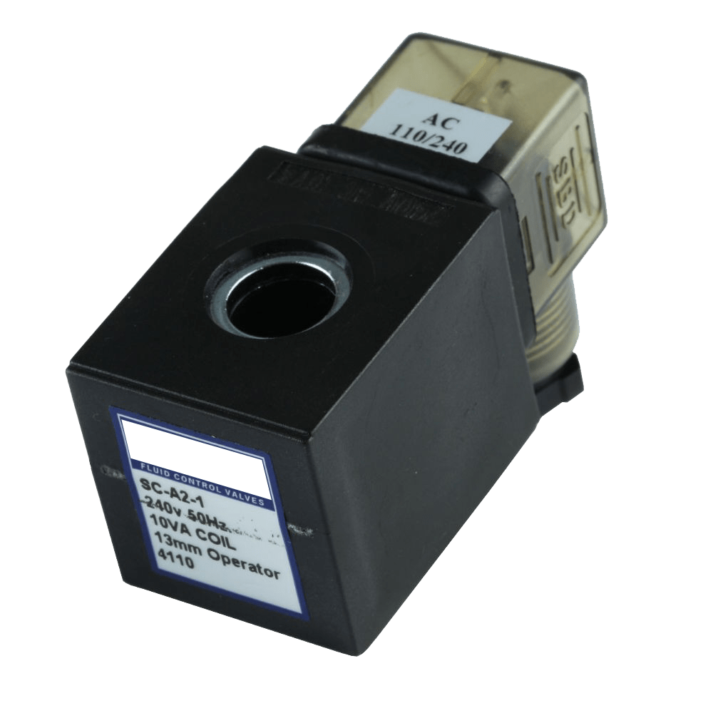 GO 12v DC 10 W with DIN Plug Solenoid Valve Coil 13mm - GO Industrial - SC - A2 - 7
