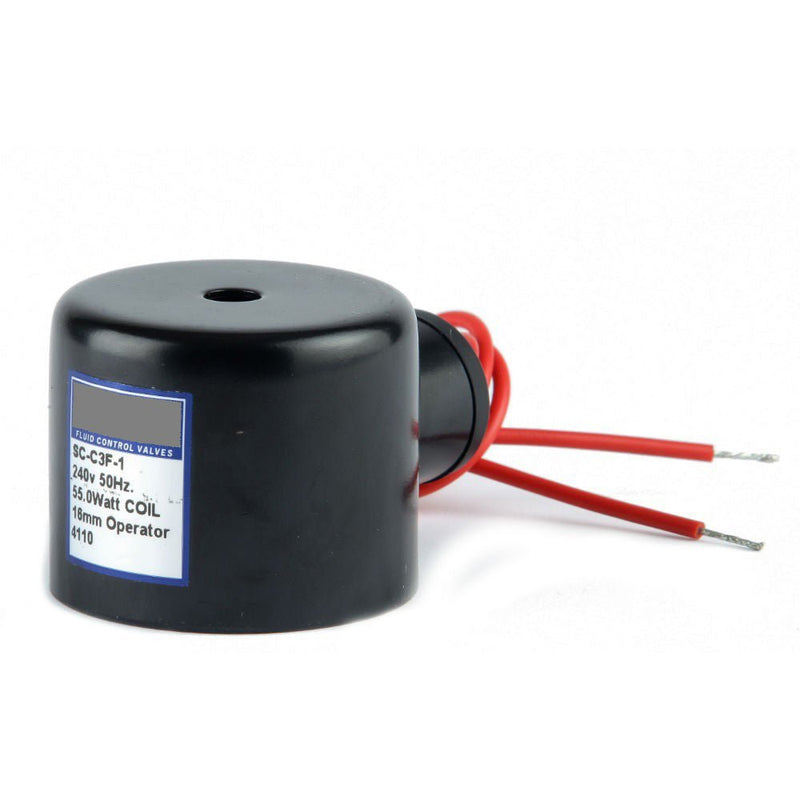 GO 12v DC 18 W Flying Lead Solenoid Valve Coil 16.3mm - GO Industrial - SC - C3F