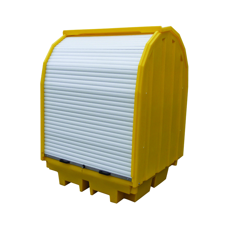 GO 4 Drum Spill Pallet Bund with Hard Cover - GO Industrial - TSSBP4RT